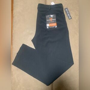 Van Heusen Mens Gray Slim Fit Stretch Stain Shield Pants NEW 38 X 32